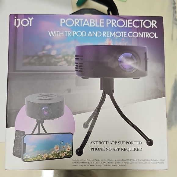 Other - Nwt Cellphone Portable Projector with Tripod and Remote